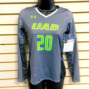 Under armour UAB volleyball gametime v- neck long sleeve jersey